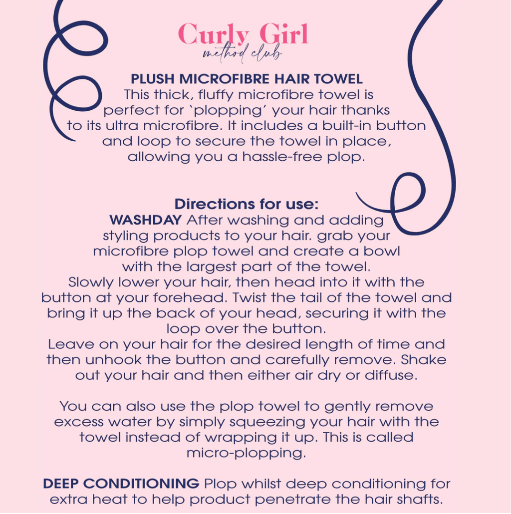 Curly Girl Hair Towel | Wrap | Plop