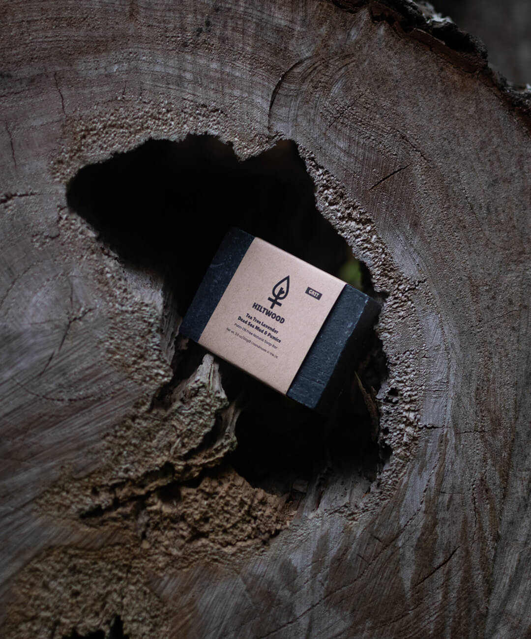 Hiltwood Tea Tree Lavender Dead Sea Mud & Pumice Natural Soap Bar (With Grit)