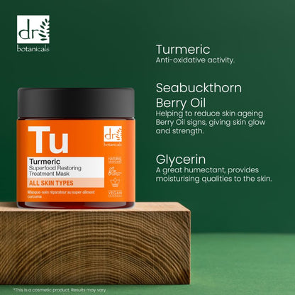 Dr Botanicals - Turmeric Superfood Restoring Treatment Mask 60ml