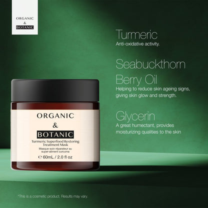 Dr Botanicals - Turmeric Superfood Restoring Treatment Mask 60ml