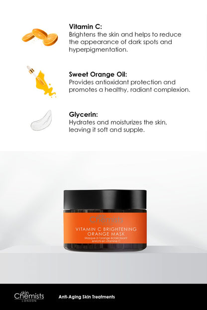 skinChemists Vitamin C Brightening Orange Mask 50ml