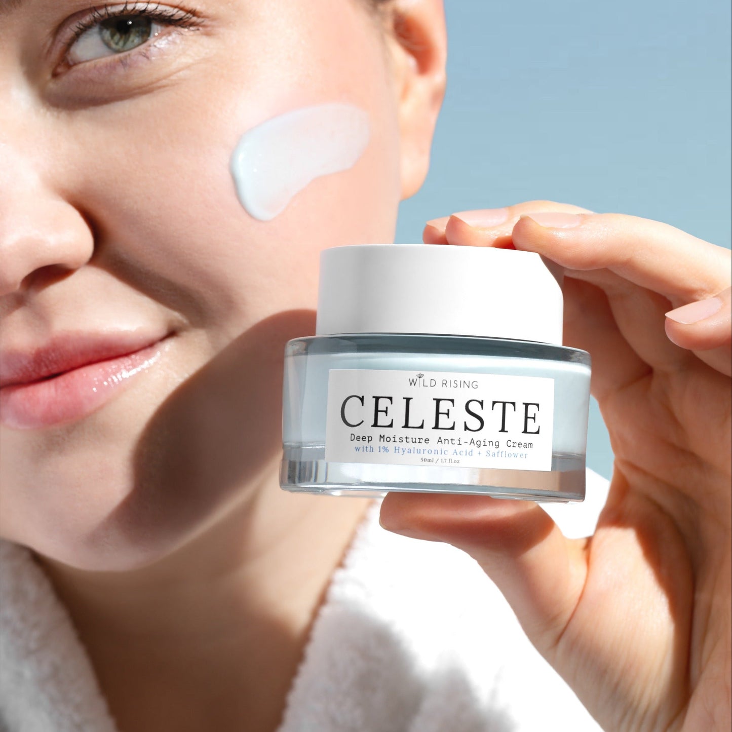 Wild Rising Skincare - Celeste - Deep Moisture 1% Hyaluronic Acid Cream