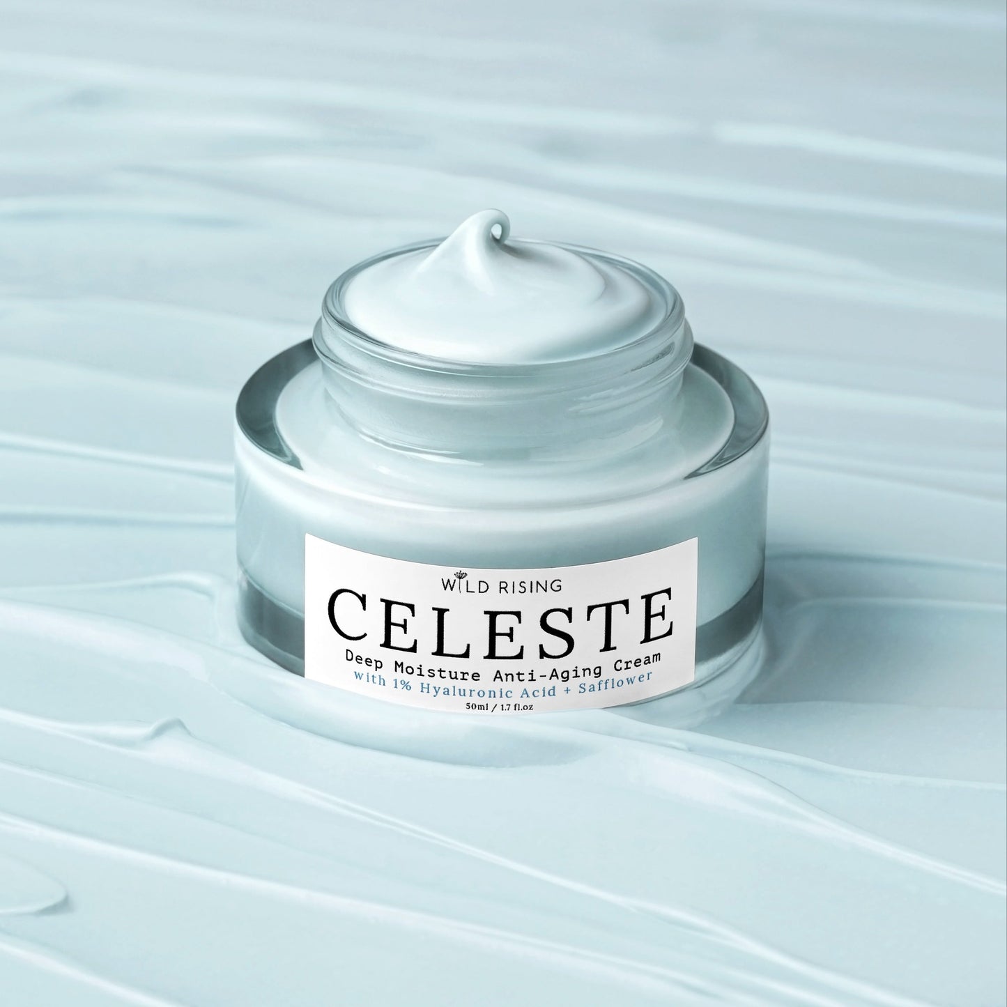 Wild Rising Skincare - Celeste - Deep Moisture 1% Hyaluronic Acid Cream