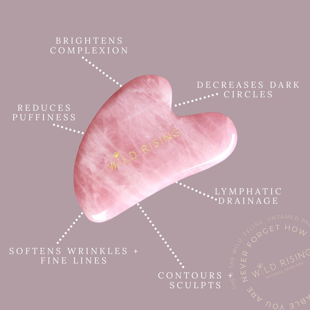 Wild Rising Skincare - Imperfect Rose Quartz Gua Sha
