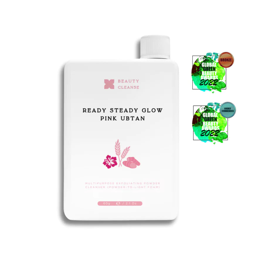 Beauty Cleanse Skincare - Pink Ubtan | Vegan Powder Cleanser & Face Mask